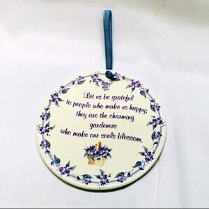 Let Us Be Grateful Art Plate